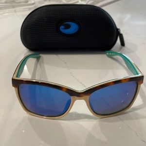 Costa Del Mar 580P Blue Mirror Anaa Sunglasses